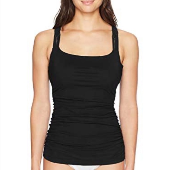 Profile by Gottex Macrame Strap Tankini Swim Top - Picture 2 of 11